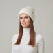 Шапка бини женская шерсть белая JOAN 972-743, фото 3