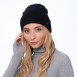 Шапка біні жіноча віскоза чорна RUTH 977-731, фото 3