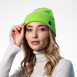 Шапка біні жіноча віскоза зелена RUTH 977-779, фото 3