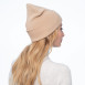 Шапка бини женская вискоза бежевая RUTH 977-823, фото 4