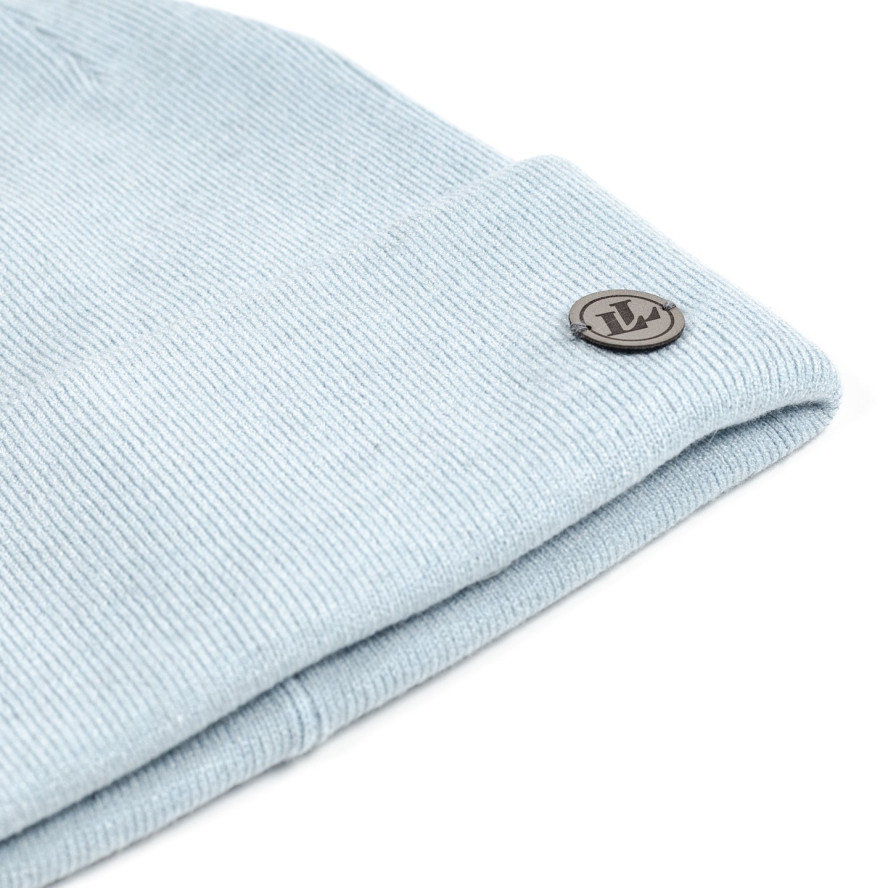 Шапка біні жіноча віскоза блакитна RUTH 977-830, фото 2