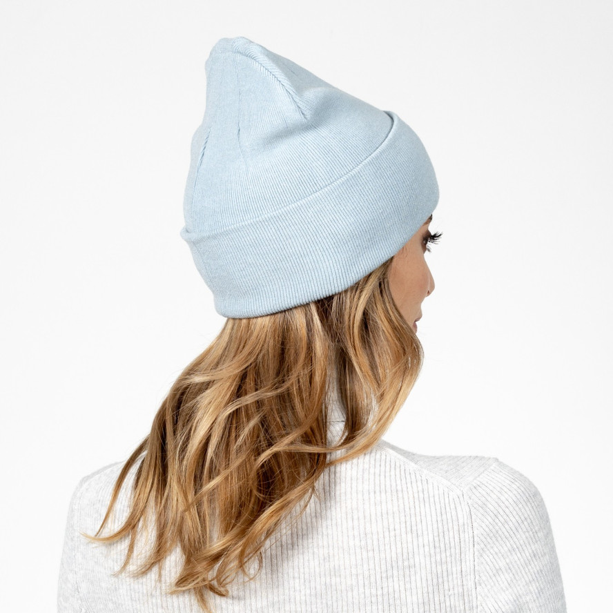Шапка біні жіноча віскоза блакитна RUTH 977-830, фото 4