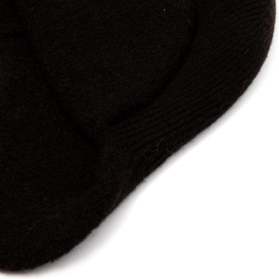 Шапка вушанка жіноча акрил чорна IDA 986-658, фото 2