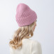 Шапка бини женская шерсть розовая FREDERICK 986-689, фото 4