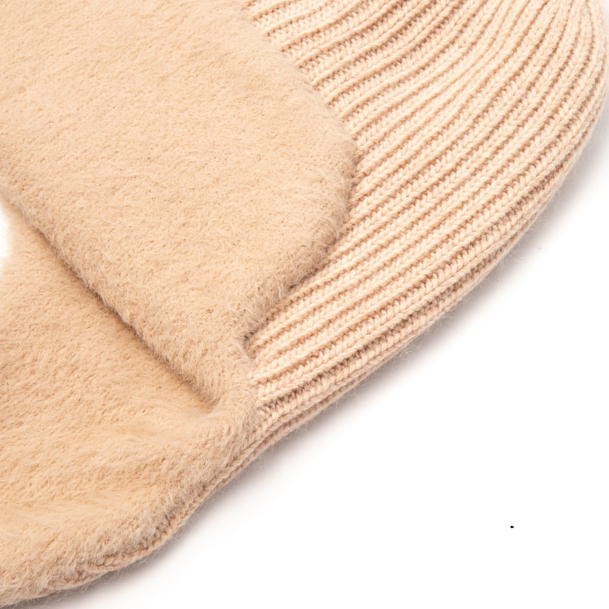 Шапка вушанка жіноча вовна рожева GINA 000-377, фото 2