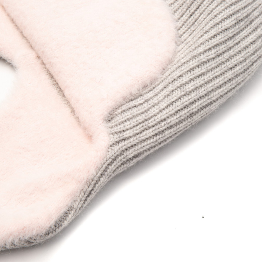 Шапка вушанка жіноча вовна сіра GINA 000-391, фото 2