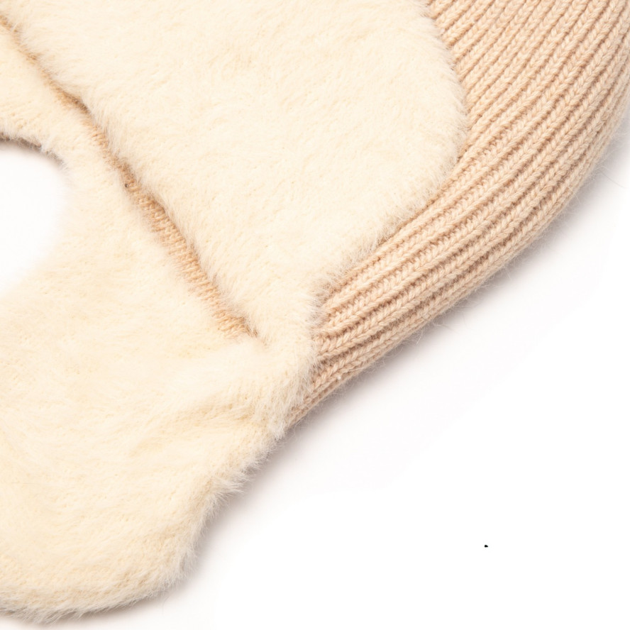 Шапка вушанка жіноча вовна рожева GINA 000-414, фото 2