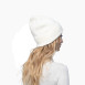 Шапка біні жіноча ангора молочна JUNE 001-015, фото 4