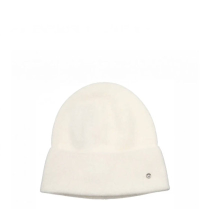 Шапка біні жіноча ангора молочна JUNE 001-015
