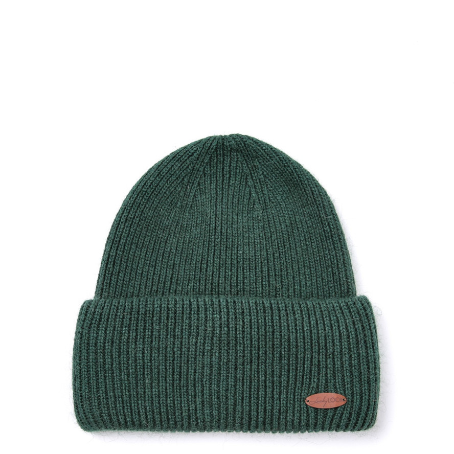 Шапка біні жіноча вовна зелена GEORGE 013-070, фото 1