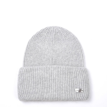 Шапка біні жіноча вовна сіра GEORGE 013-087 Шапка біні жіноча вовна сіра GEORGE 013-087