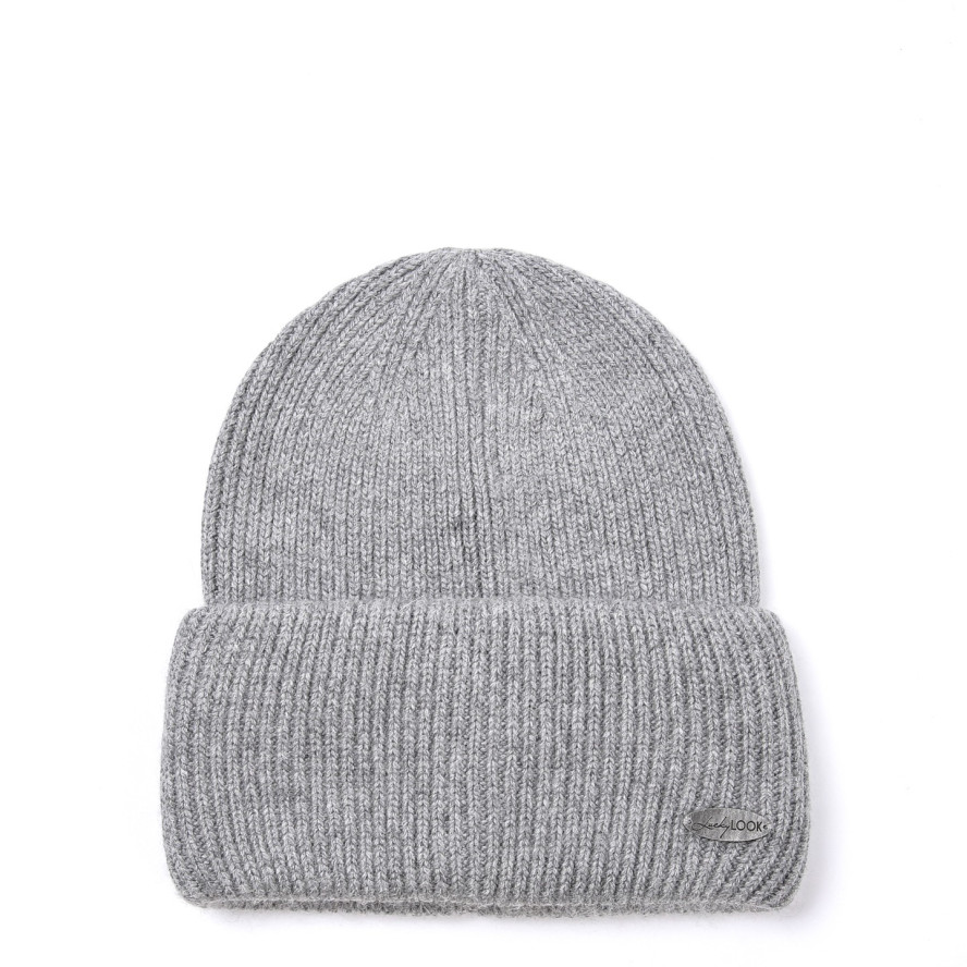 Шапка біні жіноча вовна сіра GEORGE 013-094, фото 1