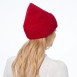 Шапка бини женская шерсть красная GEORGE 019-492, фото 5
