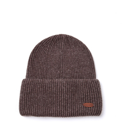 Шапка біні жіноча вовна коричнева GEORGE 019-515