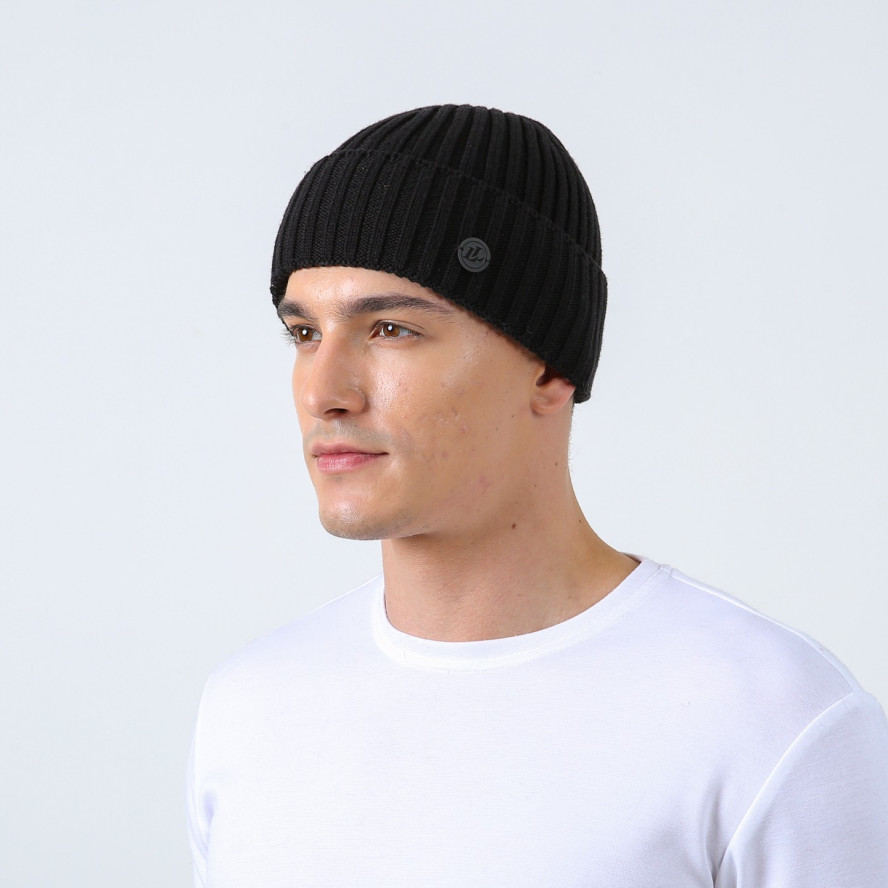 Шапка по голове мужская хлопок черная TEDDY 019-874, фото 3
