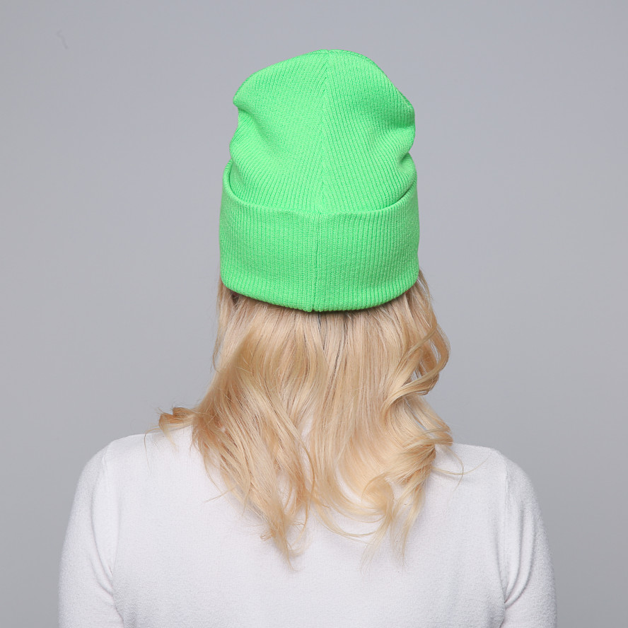 Шапка біні жіноча бавовна зелена SHANE 032-309, фото 5
