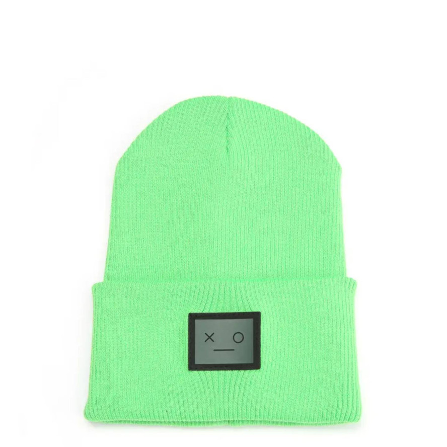 Шапка біні жіноча бавовна зелена SHANE 032-309, фото 1