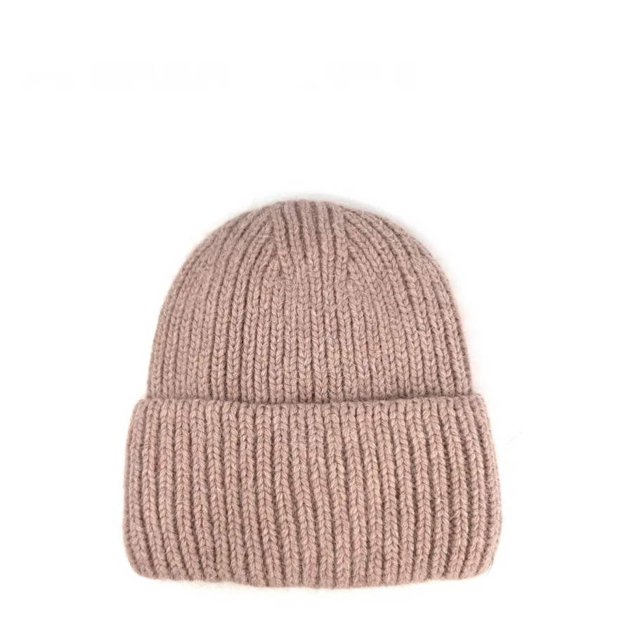 Шапка бини женская ангора коричневая JESSIE 040-380, фото 1