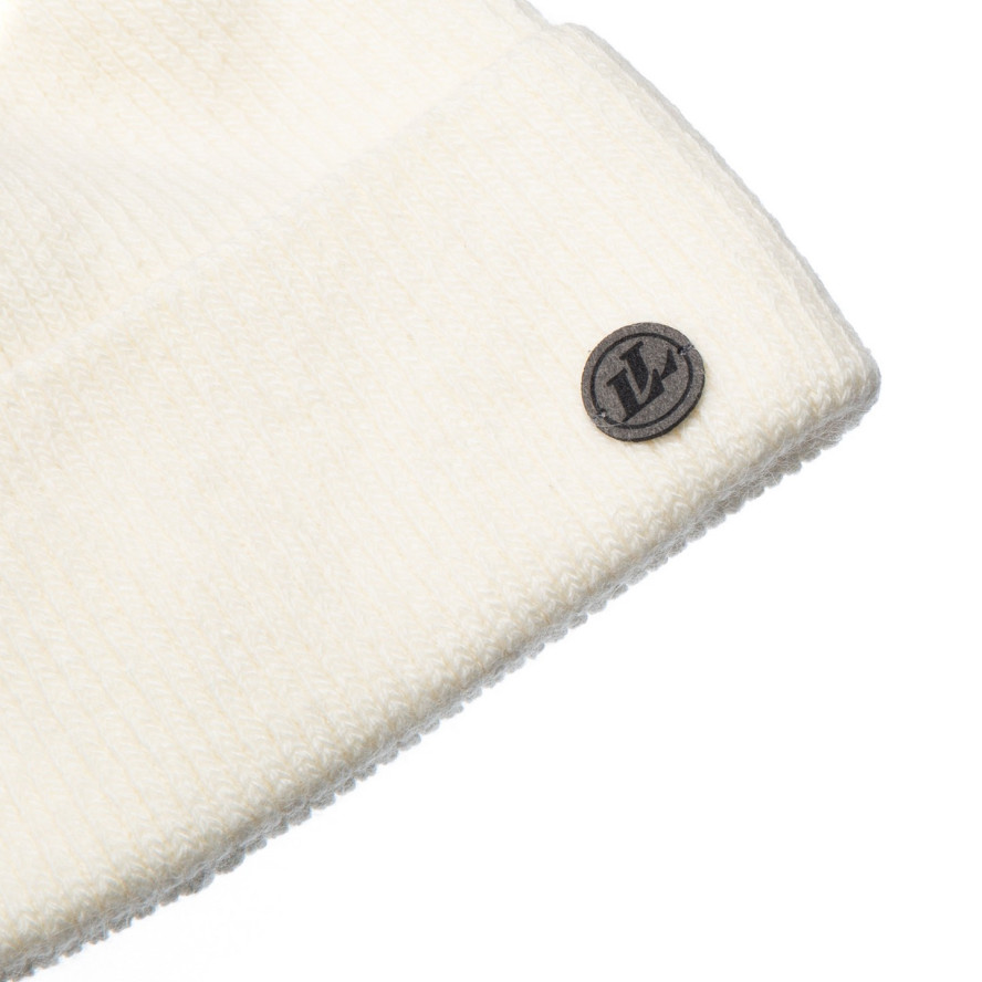 Шапка по голові жіноча вовна молочна ERIC 056-374, фото 2