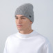 Шапка біні чоловіча вовна сіра FREDERICK 225-282, фото 3