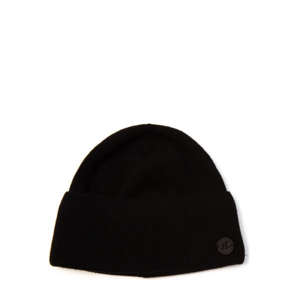 Шапка по голове мужская шерсть с акрилом черная TOBY 225-466