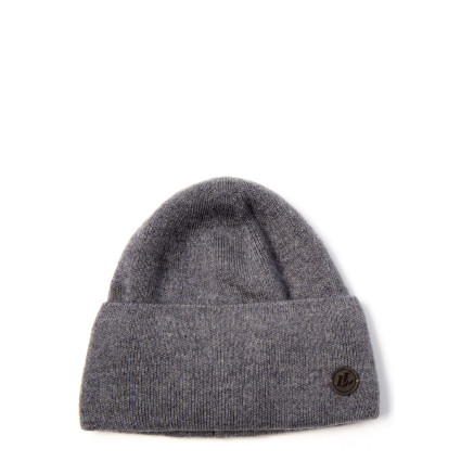 Шапка по голове мужская шерсть с акрилом серая TOBY 225-473