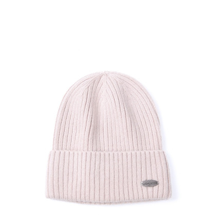 Шапка біні жіноча вовна бежева FREDERICK 225-497