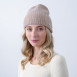 Шапка біні жіноча вовна бежева HARRIS 225-664, фото 3