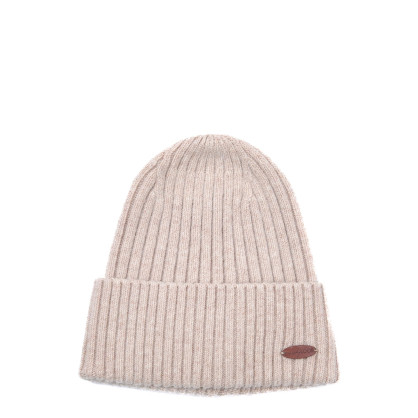 Шапка біні жіноча вовна бежева HARRIS 225-695