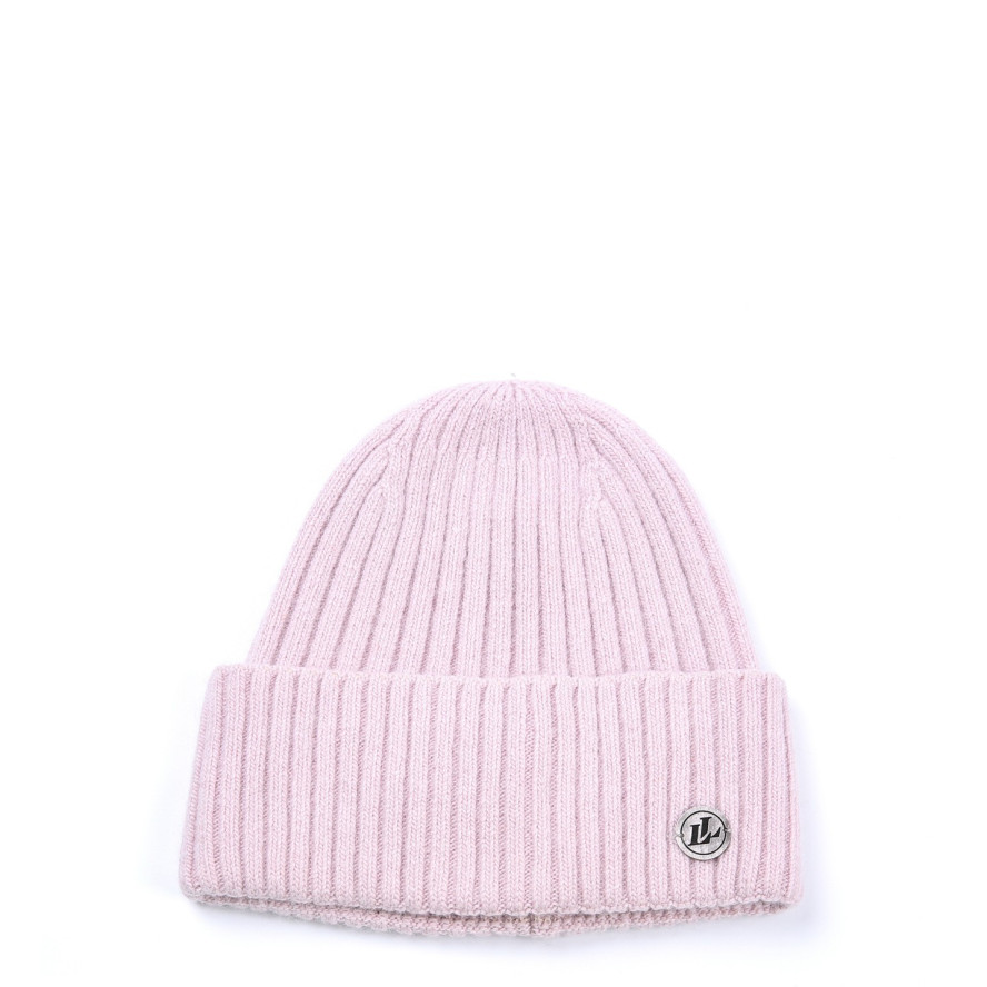 Шапка біні жіноча вовна рожева HARRIS 225-718, фото 1