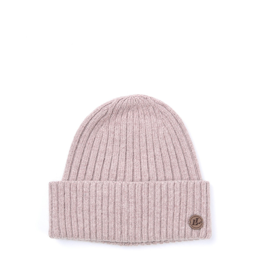 Шапка біні жіноча вовна бежева HARRIS 225-725, фото 1
