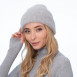 Шапка біні жіноча ангора сіра RACHEL 237-049, фото 3