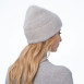 Шапка біні жіноча ангора сіра RACHEL 237-049, фото 4