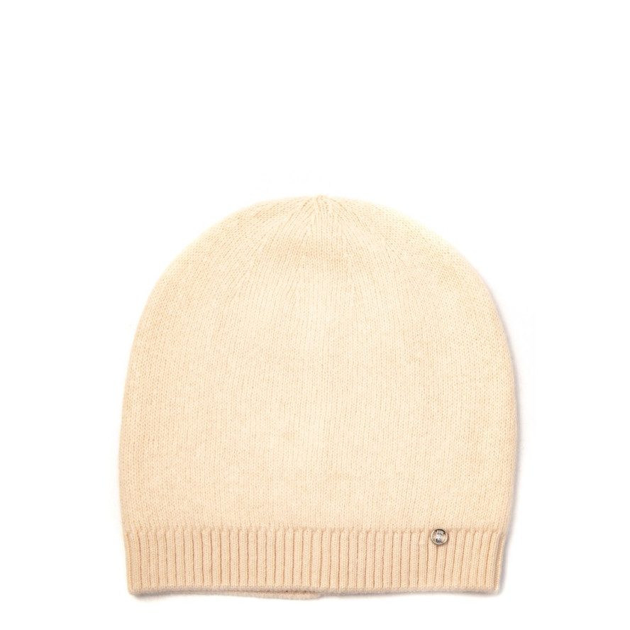 Шапка біні жіноча ангора бежева LINDA 237-117, фото 1