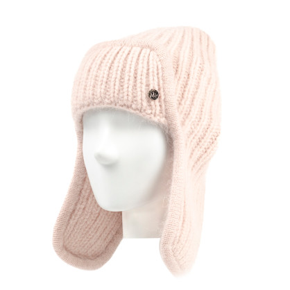 Шапка вушанка жіноча ангора бежева ARINDA 237-179 Шапка вушанка жіноча ангора бежева ARINDA 237-179