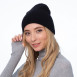 Шапка біні жіноча вовна чорна SKYLAR 237-346, фото 3