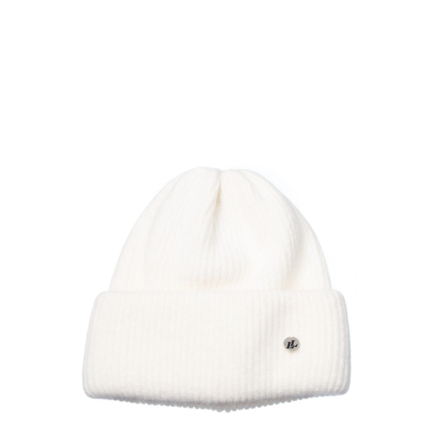 Шапка біні жіноча віскоза з ангорою біла BELINDA 241-916, фото 1