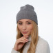 Шапка по голові жіноча віскоза з ангорою сіра EILEEN 241-930, фото 3