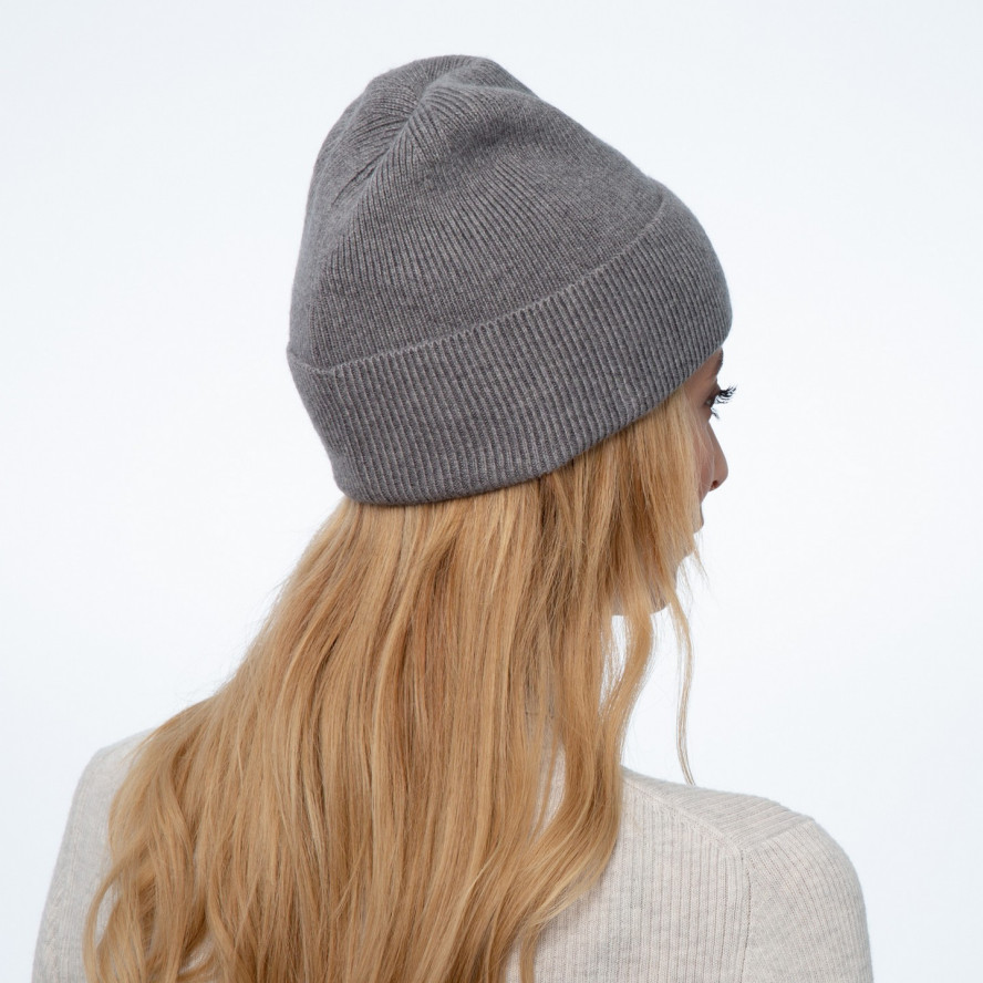 Шапка по голові жіноча віскоза з ангорою сіра EILEEN 241-930, фото 4