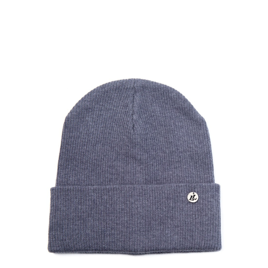 Шапка бини женская хлопок серая PEYTON 242-012, фото 1