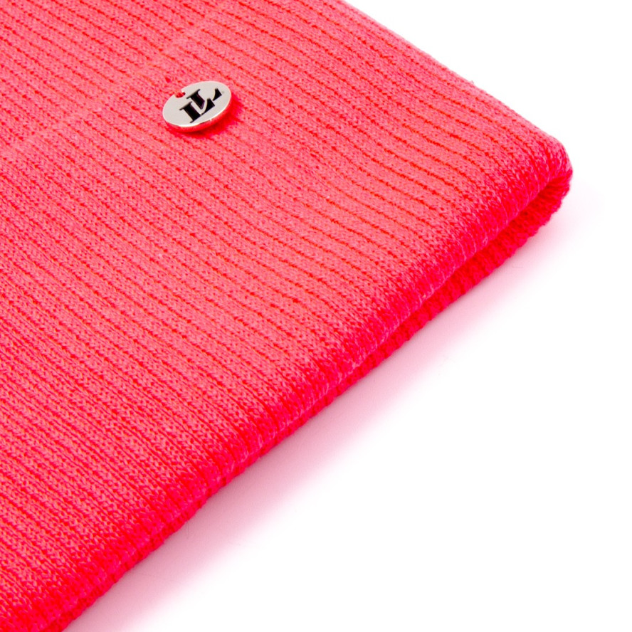 Шапка бини женская хлопок розовая PEYTON 242-067, фото 2