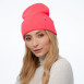 Шапка бини женская хлопок розовая PEYTON 242-067, фото 3
