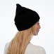 Шапка бини женская хлопок черная PEYTON 242-074, фото 2