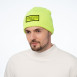 Шапка біні чоловіча бавовна жовта LYN 242-128, фото 3