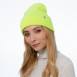 Шапка біні жіноча бавовна жовта JASPER 242-159, фото 3