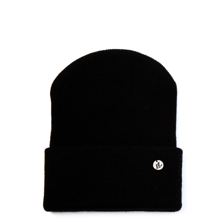 Шапка біні жіноча віскоза з вовною чорна COURTNEY 242-227, фото 1