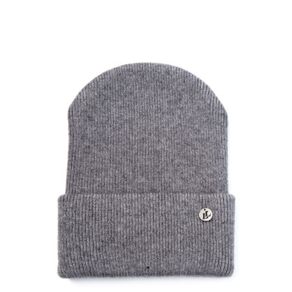 Шапка біні жіноча віскоза з вовною сіра COURTNEY 242-234 Шапка біні жіноча віскоза з вовною сіра COURTNEY 242-234