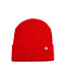 Шапка бини женская хлопок красная PEYTON 243-422