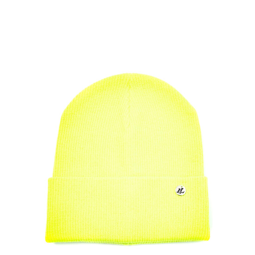 Шапка бини женская хлопок желтая PEYTON 243-439, фото 1