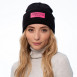 Шапка бини женская хлопок черная LYN 248-588, фото 3